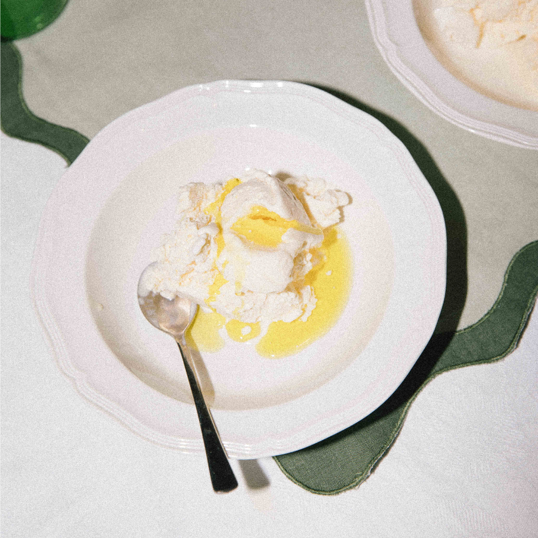 A 'recipe' for olive oil on ice cream